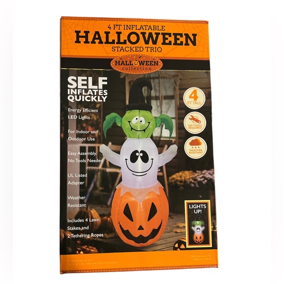 halloween collection Other - New 4 FT Inflatable Halloween Stacked Trio